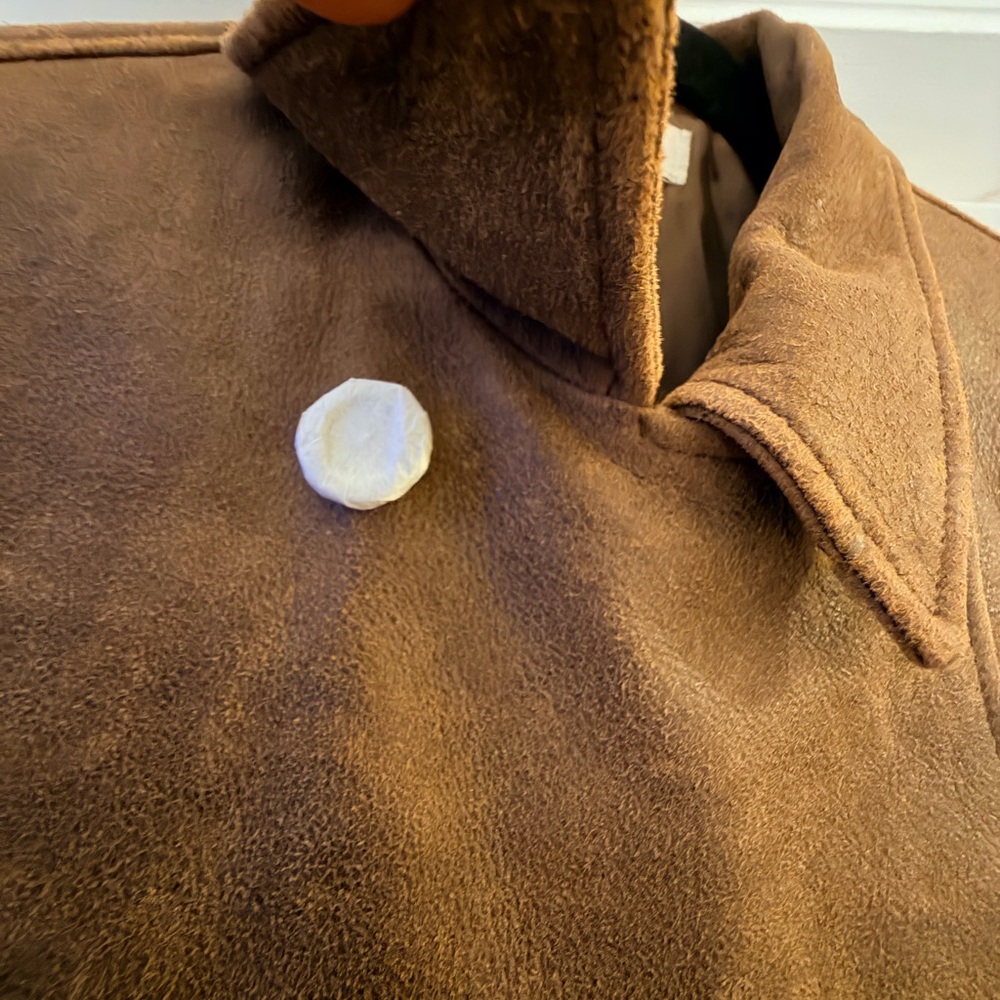 Gorgeous SUNDANCE leather Double-Breasted coat - Picture 10 of 13